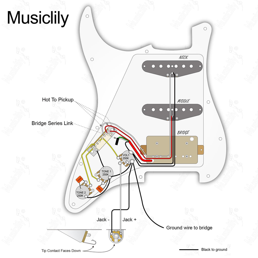 Black Pre-wired HSS Pickguard Set I468869