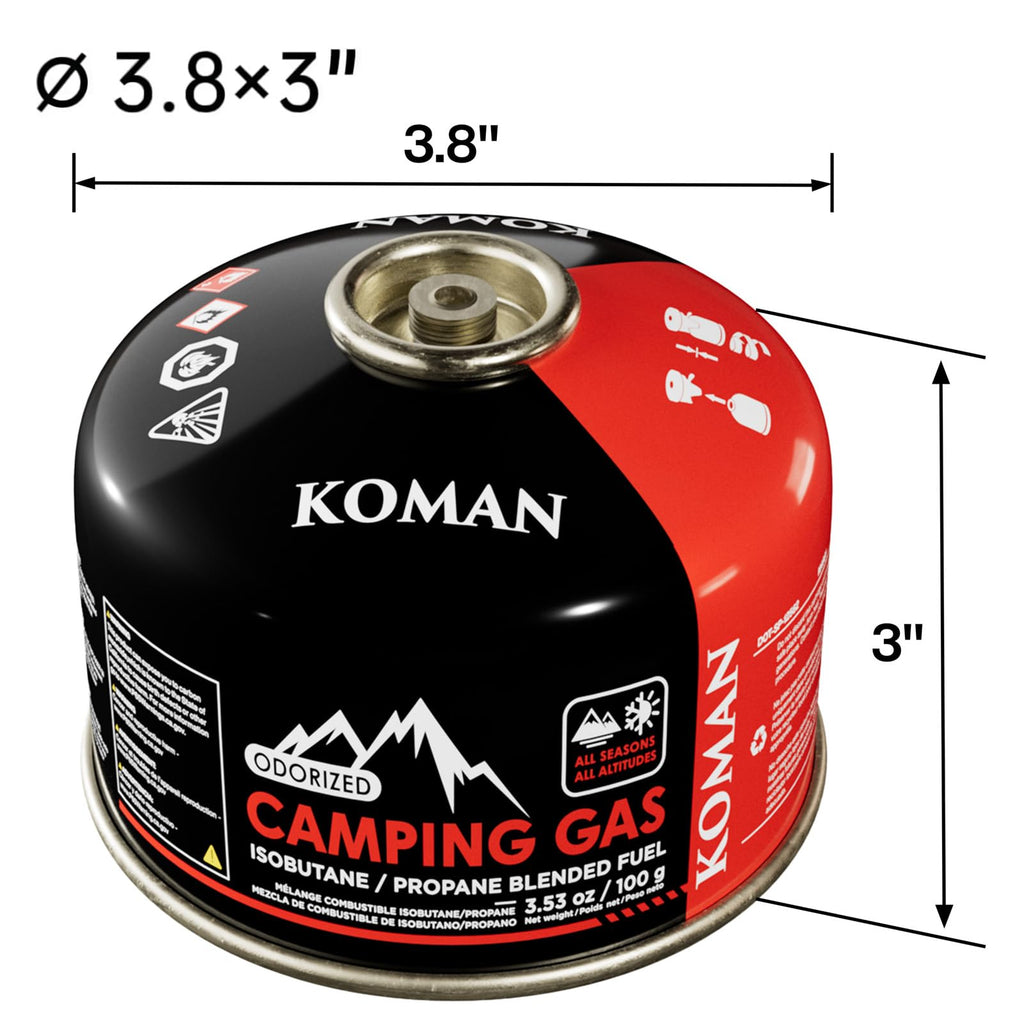 Isobutane Butane Propane Blend Camping Fuel Canister 4 Pack T503712