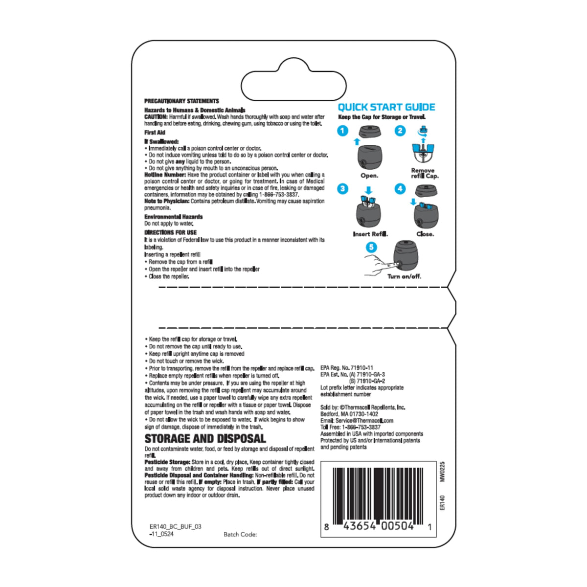 Mosquito Repellent Refill C6489