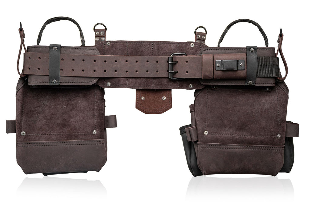 Top Grain Leather Tool Belt 18 Pockets H4761