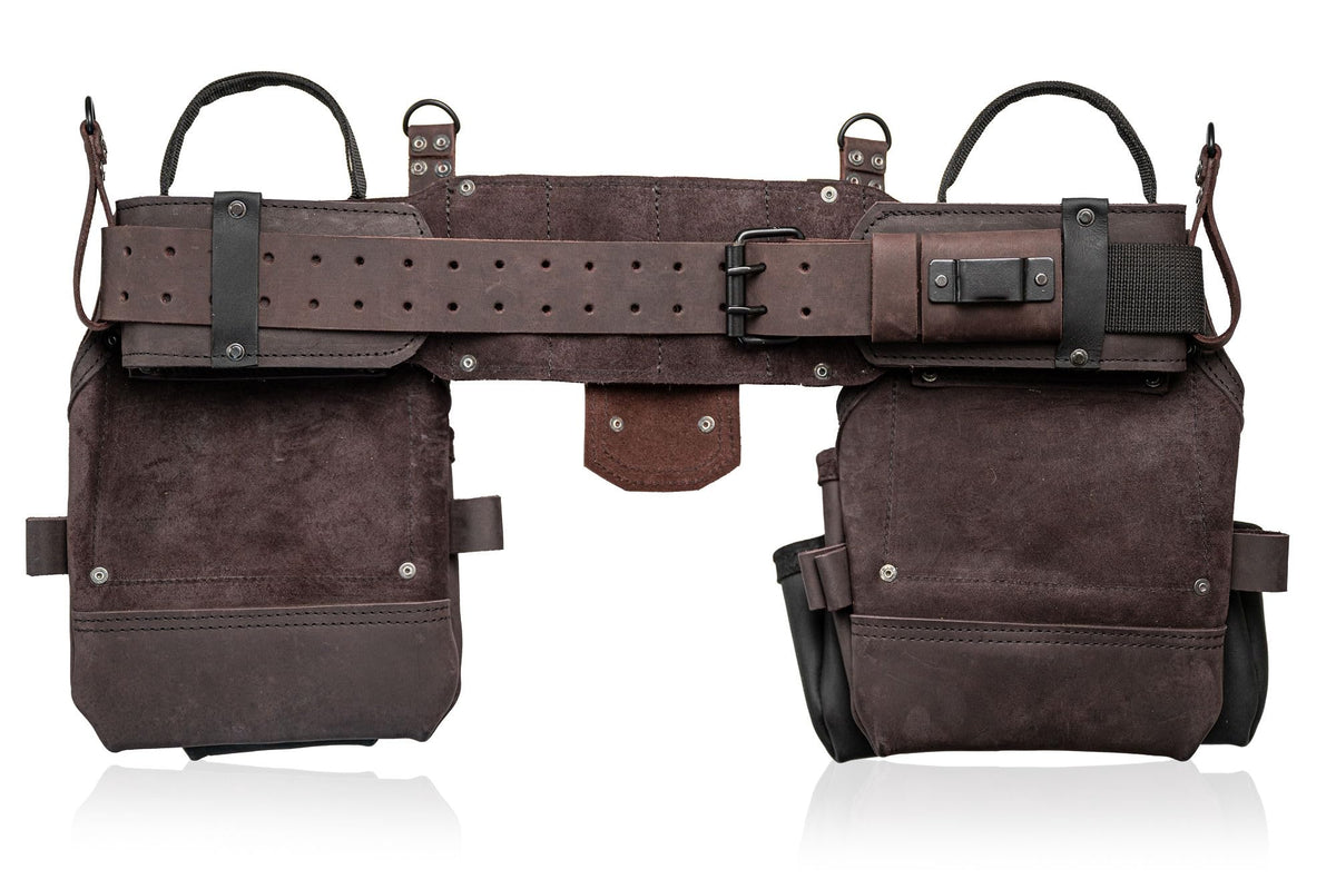 Top Grain Leather Tool Belt 18 Pockets H4761