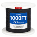 1/8" Black T316 Stainless Steel Cable Railing Wire Rope B348310