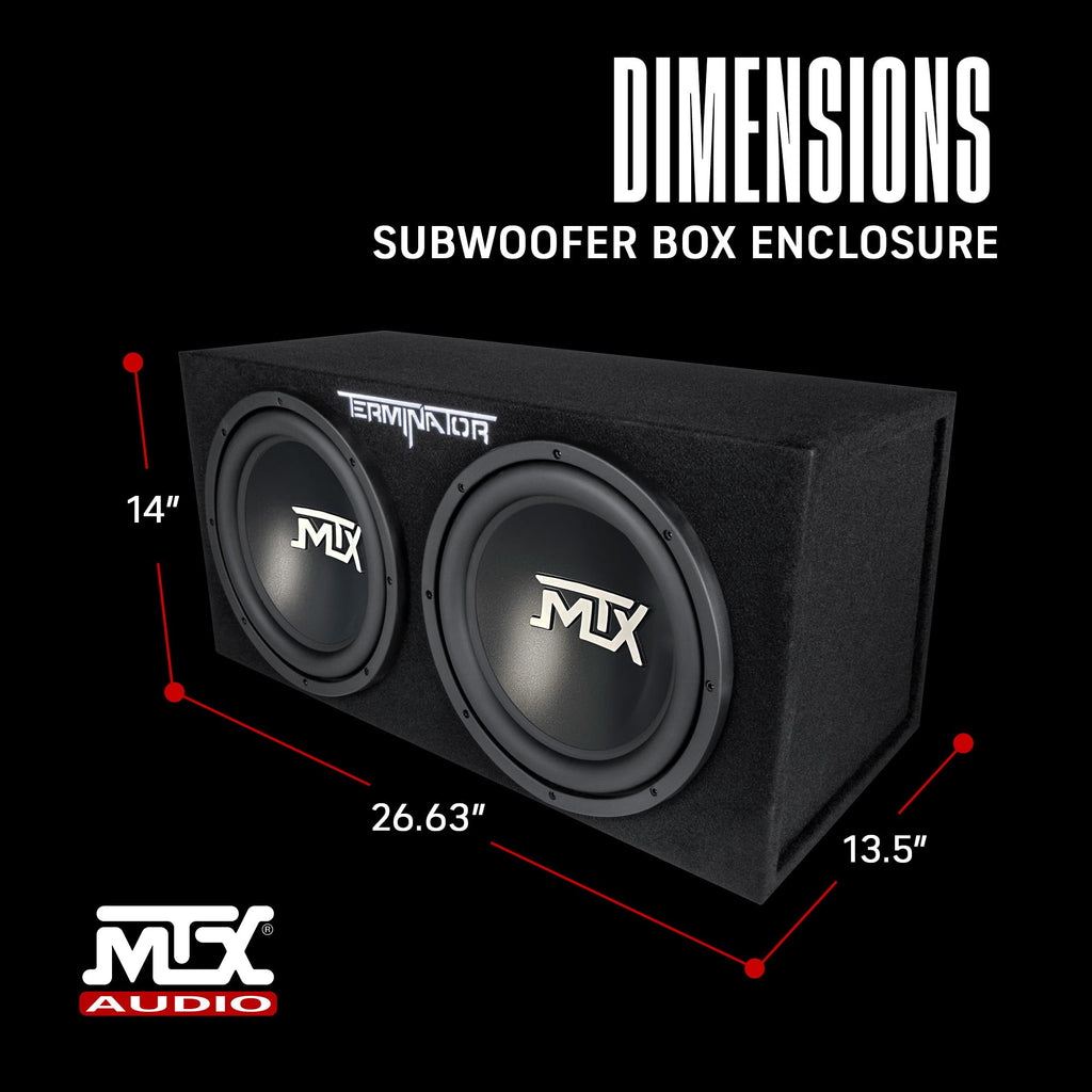 Dual 12" Subwoofers Loaded Enclosure Q9894