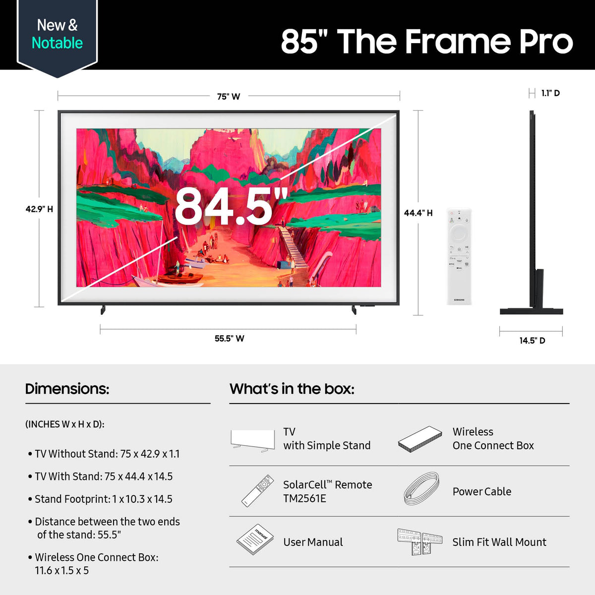 85-Inch 4K Neo QLED Mini LED Smart TV O505