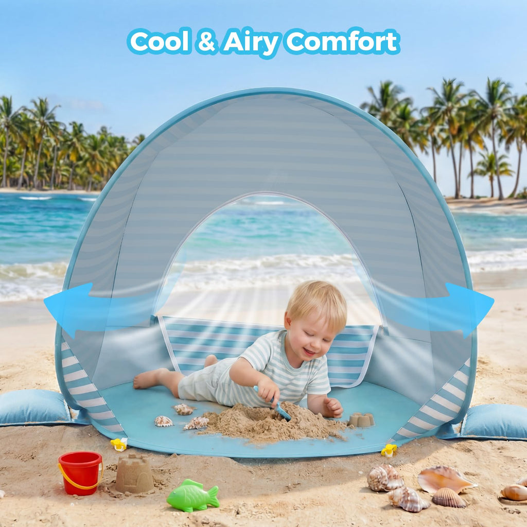 Pop Up Baby Beach Tent with UPF50+ UV Protection F51864