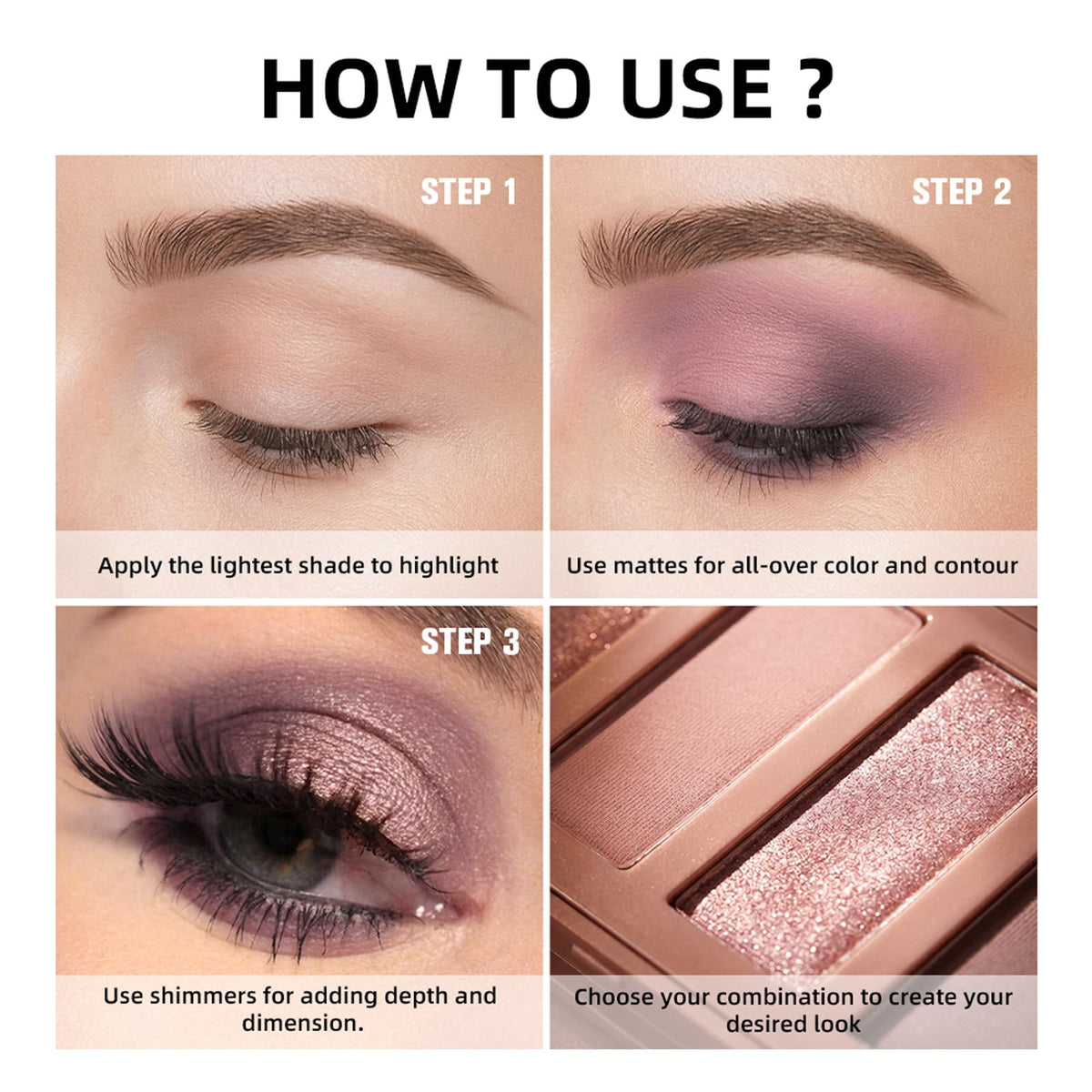 Mini 6 Color Matte & Shimmer Eyeshadow Palette S66607