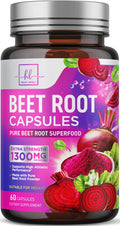Organic Beet Root Capsules 1300mg 60 Capsules C841