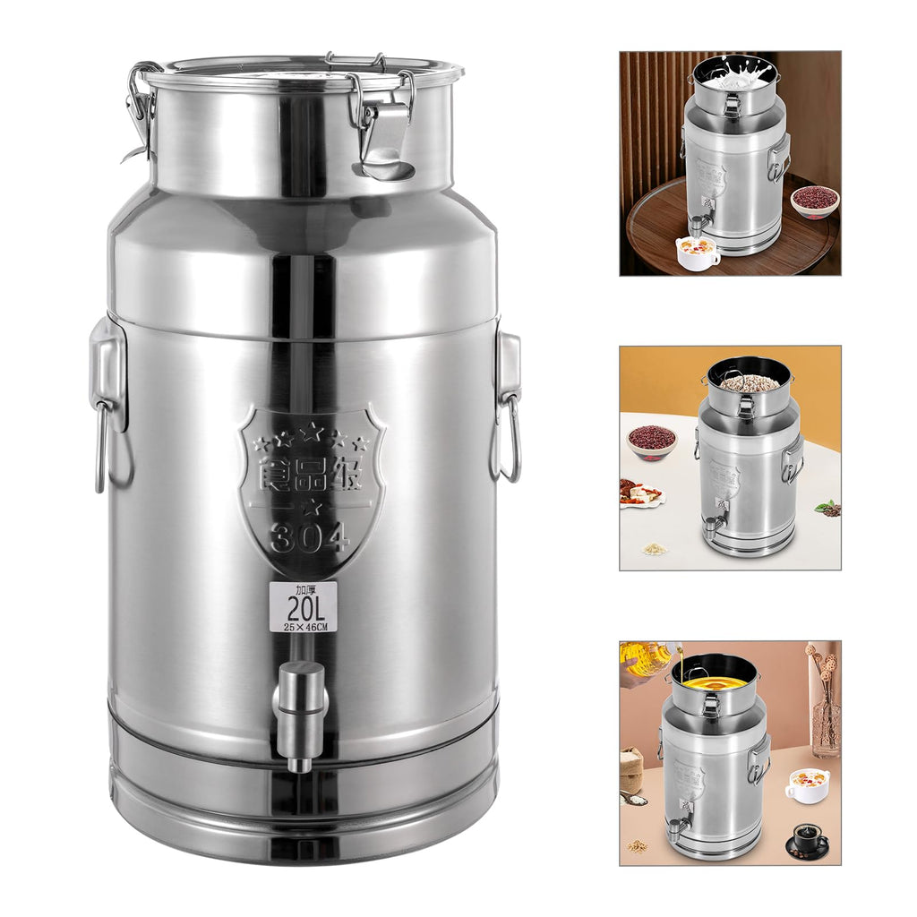 Stainless Steel 20L Milk Can with Faucet Z4462