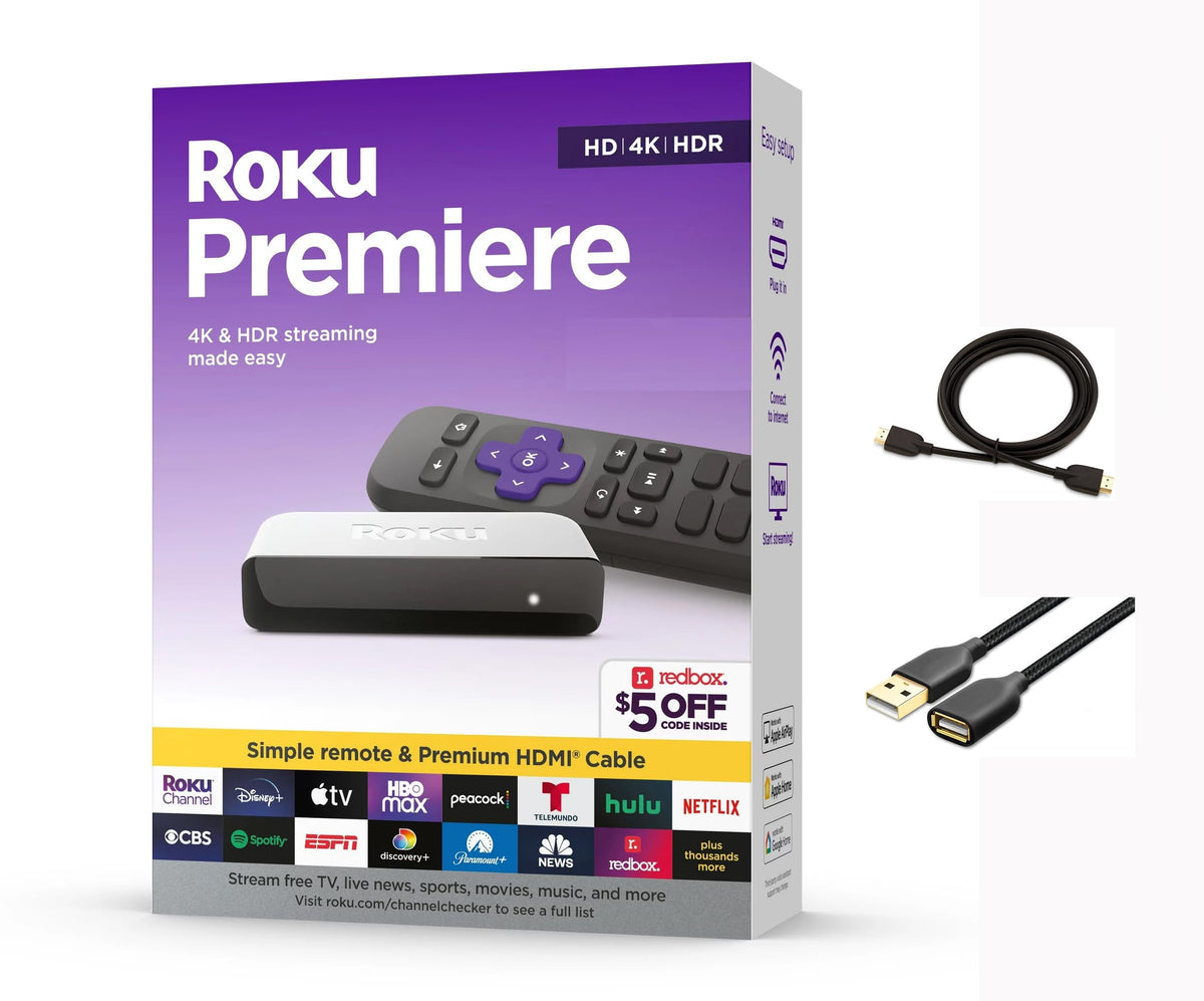 4K HDR Streaming Media Player with HDMI Cable and Remote B995