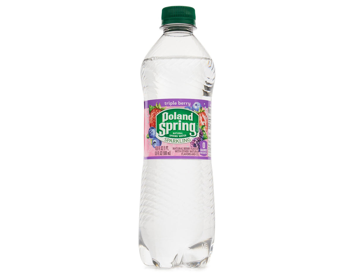 Sparkling Natural Spring Water Variety Pack 24 Half Liter Bottles E66963