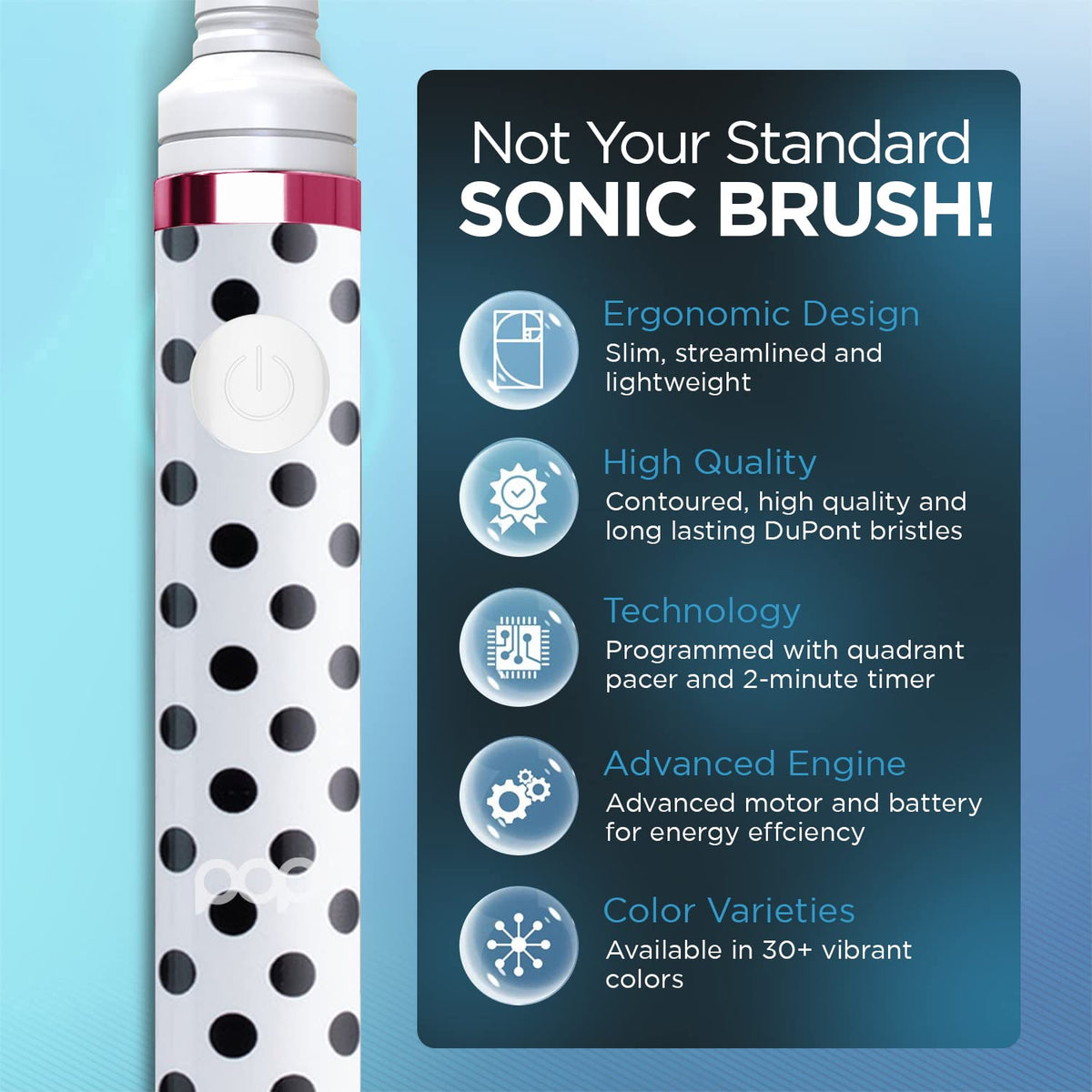 Electric Toothbrush with 2 Replacement Heads Y447853