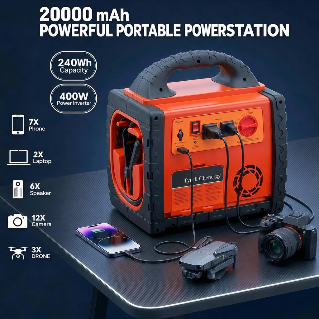 2200 Amp Car Jump Starter with Air Compressor J342