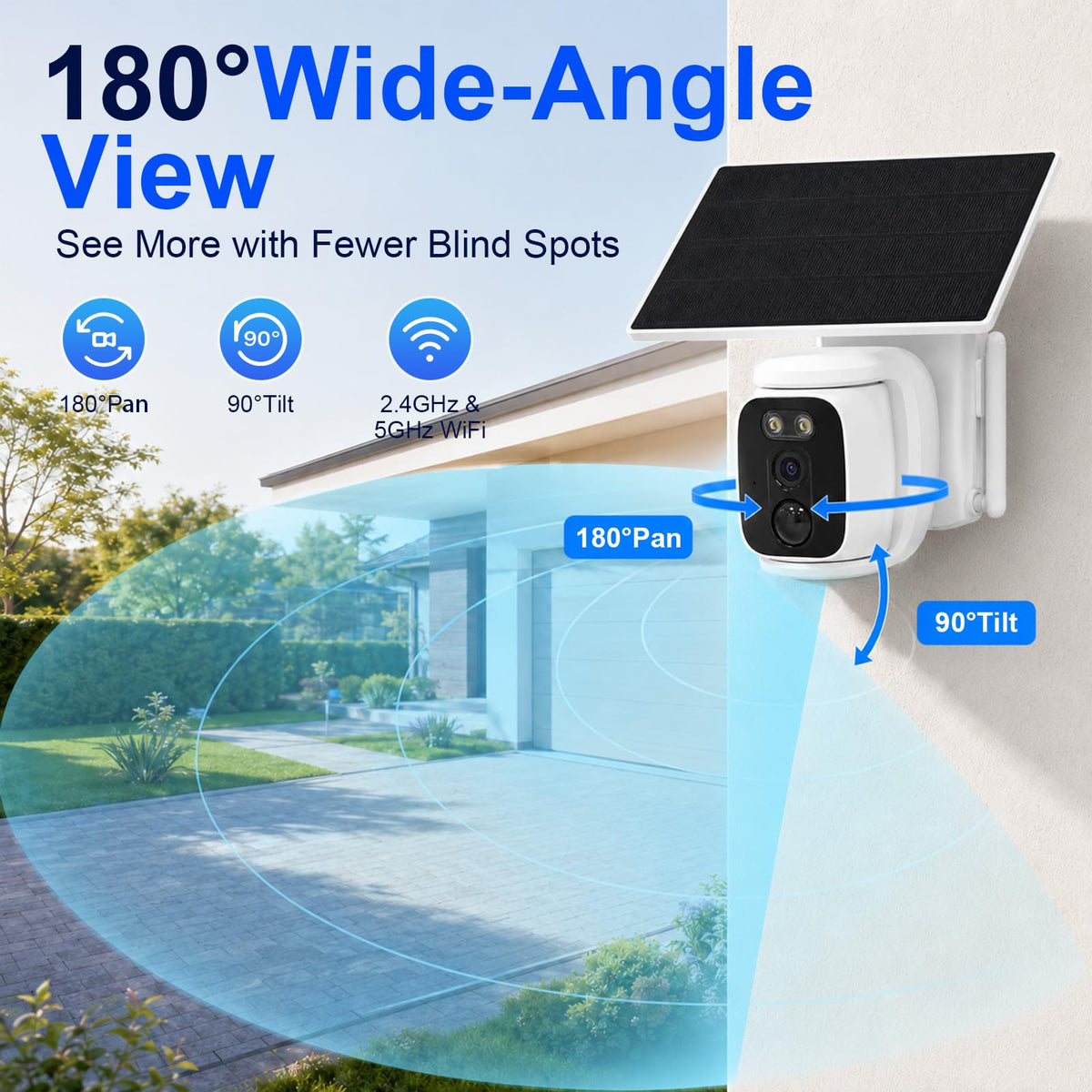 4 Pack Solar Security Cameras Wireless Outdoor 2K WiFi Camera System U237613