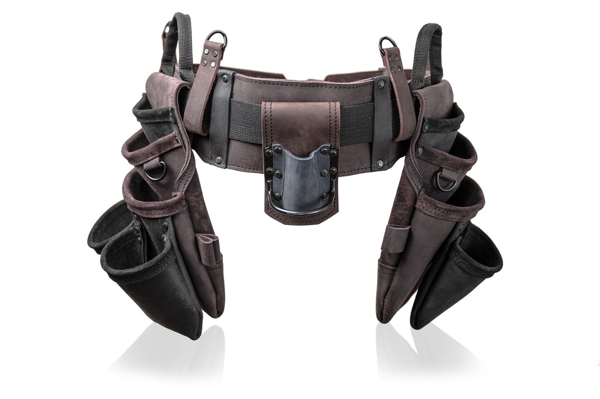 Top Grain Leather Tool Belt 18 Pockets H4761