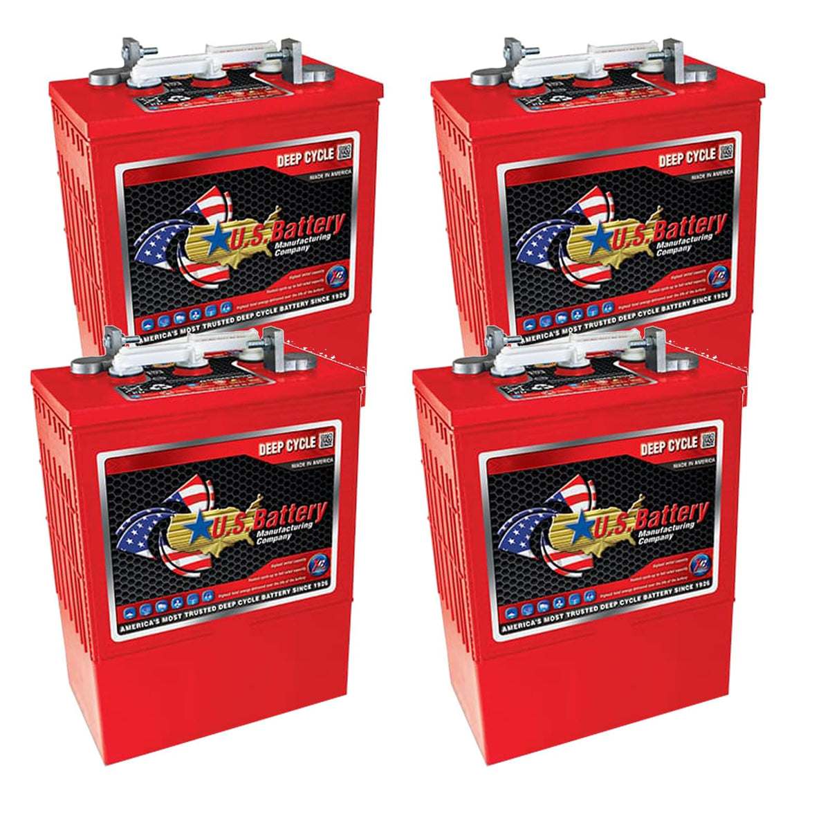 6V SLA Deep Cycle Batteries 4-Pack Y61983