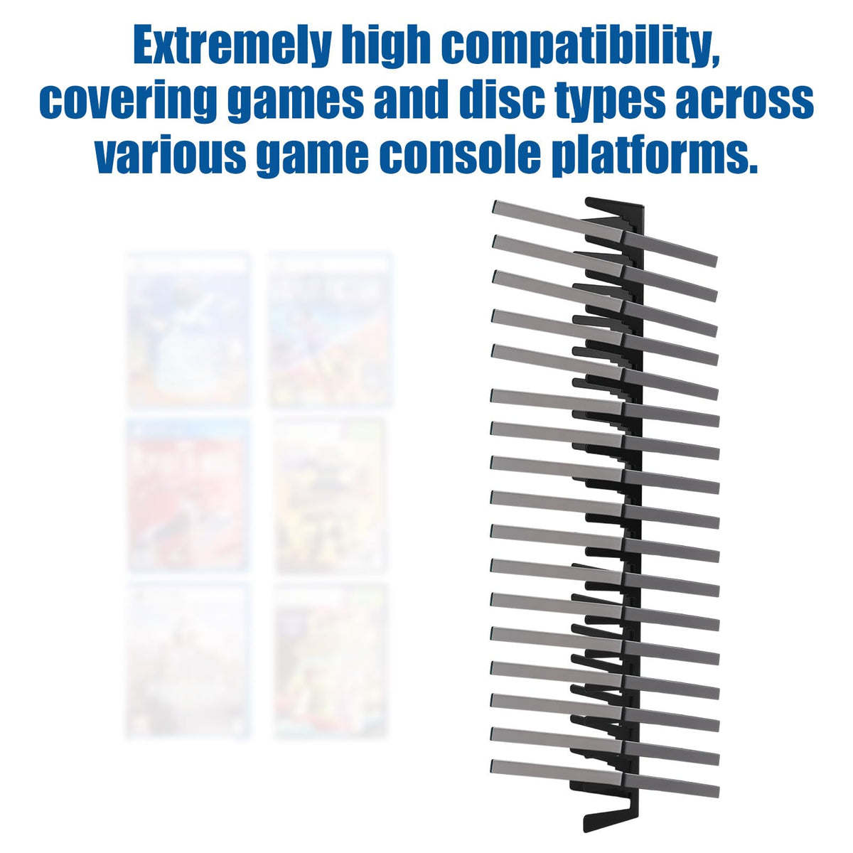Heavy Duty Metal Video Game Storage Wall Mount E50457