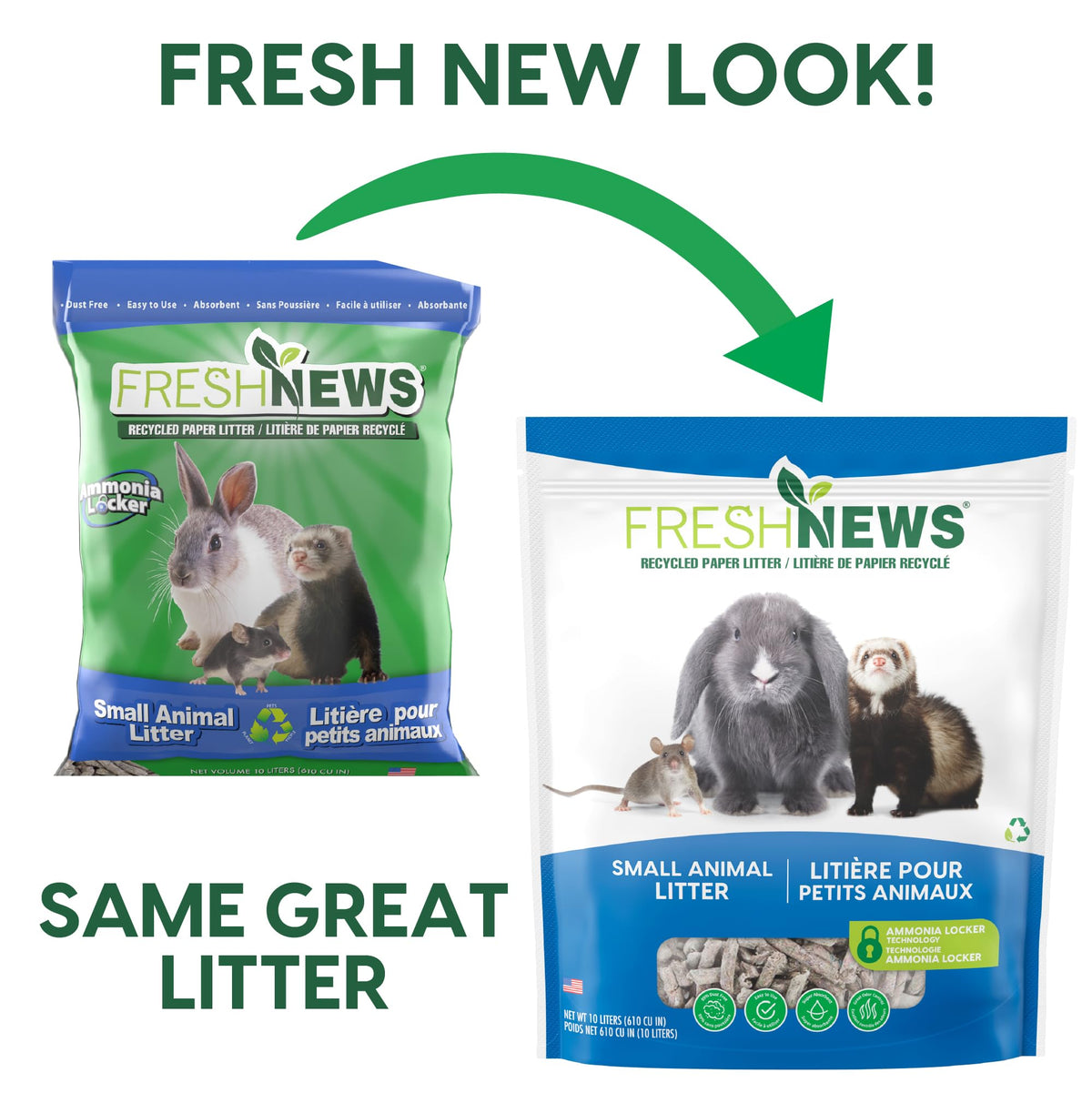 Recycled Paper Small Animal Litter Bedding, 10 Liters P45444
