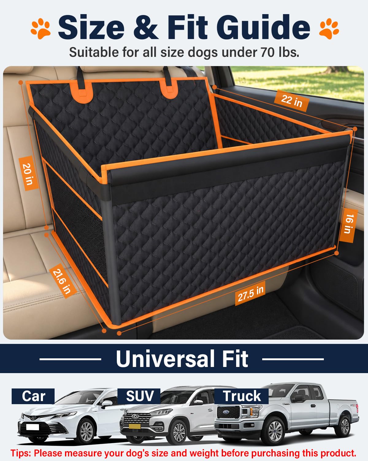 Dog Car Seat for Large Dogs V33389