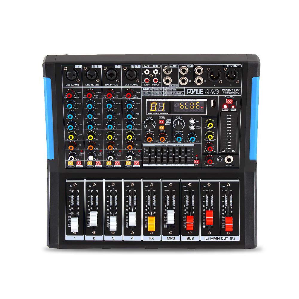 4-Channel Bluetooth Audio Mixer with USB and XLR U296768