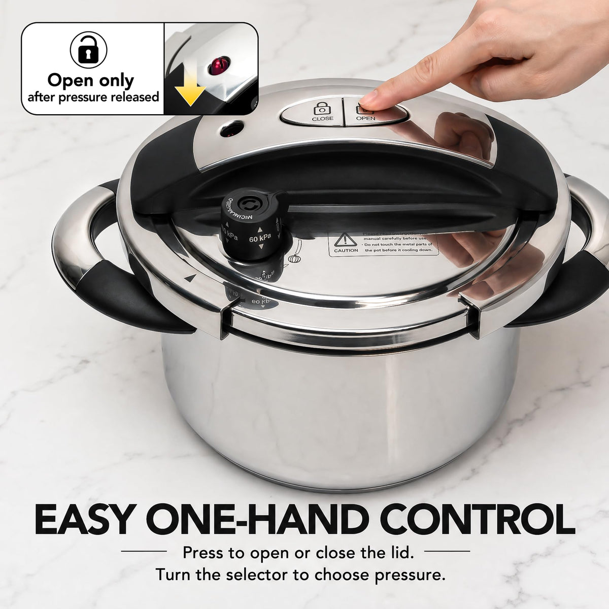 3.2QT Stainless Steel Stovetop Pressure Cooker W887203