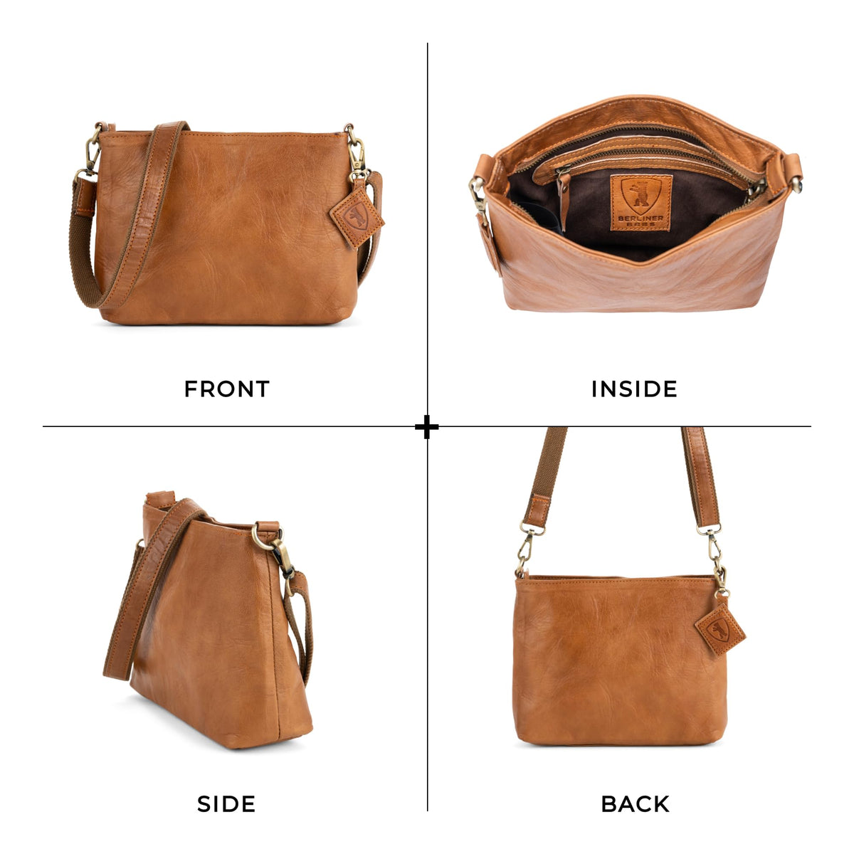 Full Grain Leather Crossbody Purses R8001