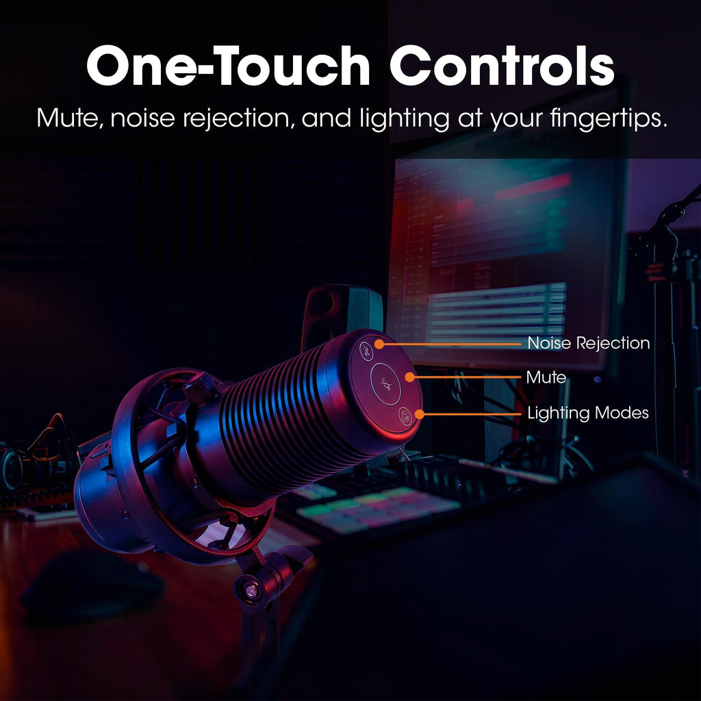 RGB USB Gaming Microphone with Shock Mount D818