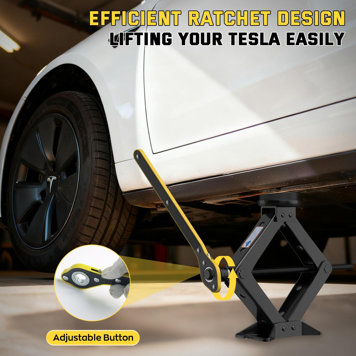 3 Ton Scissor Jack with Lug Wrench U33236
