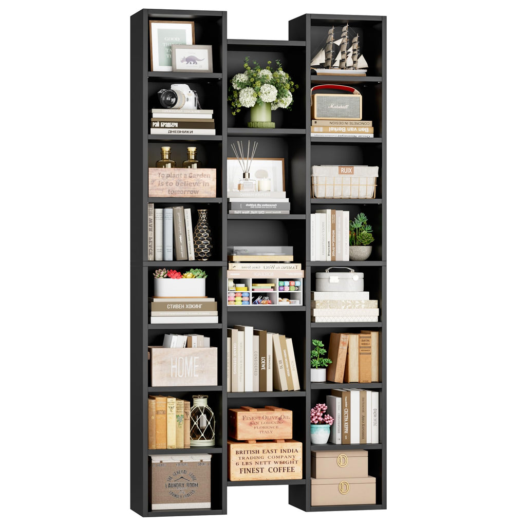 71'' H Black 21 Cube Bookshelf X29744