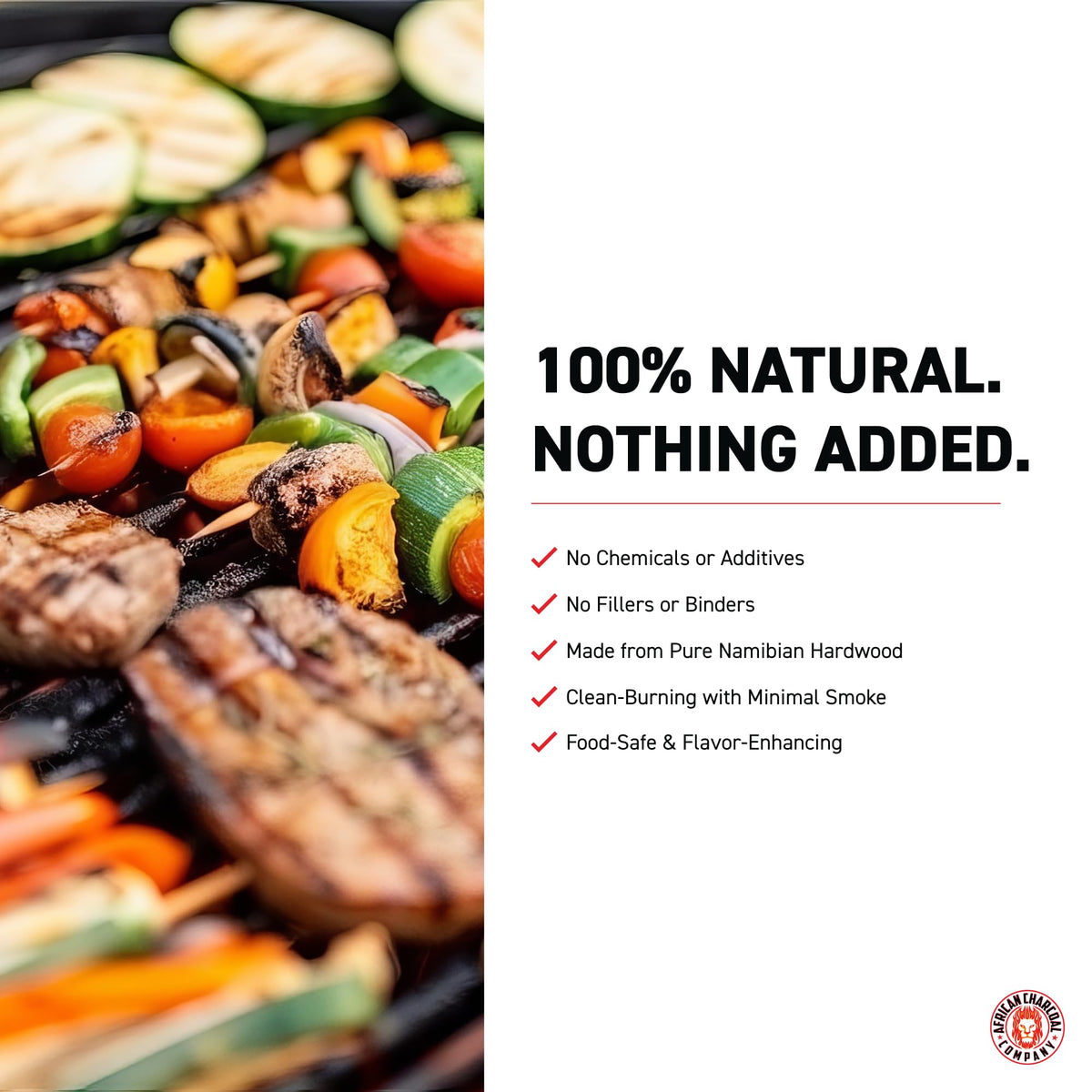 17.8 lb Natural Hardwood Lump Charcoal W3472