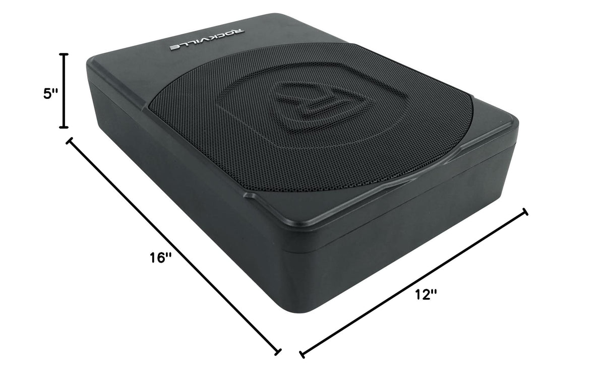 10" Slim Under-Seat Powered Car Subwoofer L81010