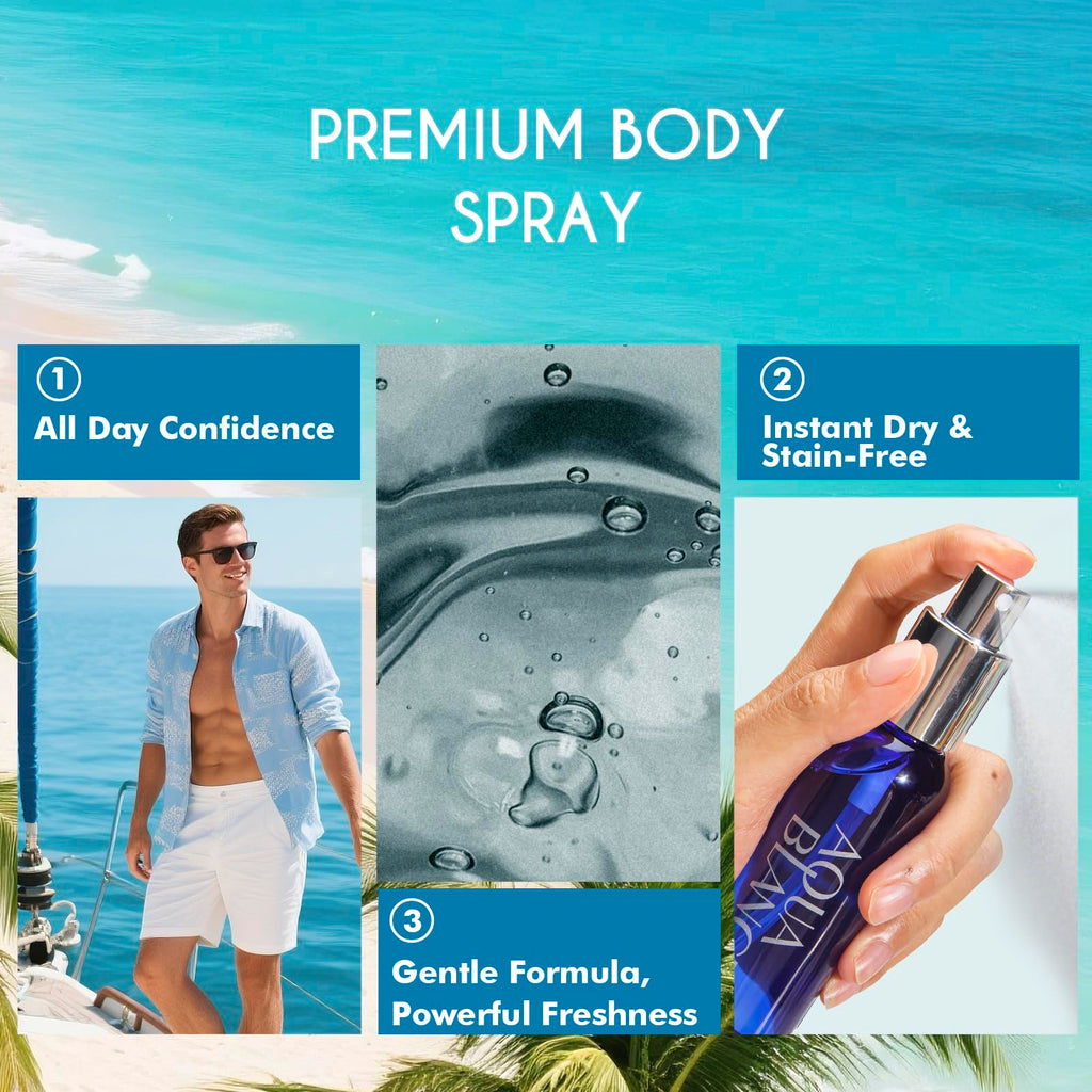 Travel Size Body Spray 3-Pack Set 2.1 Fl Oz K603192