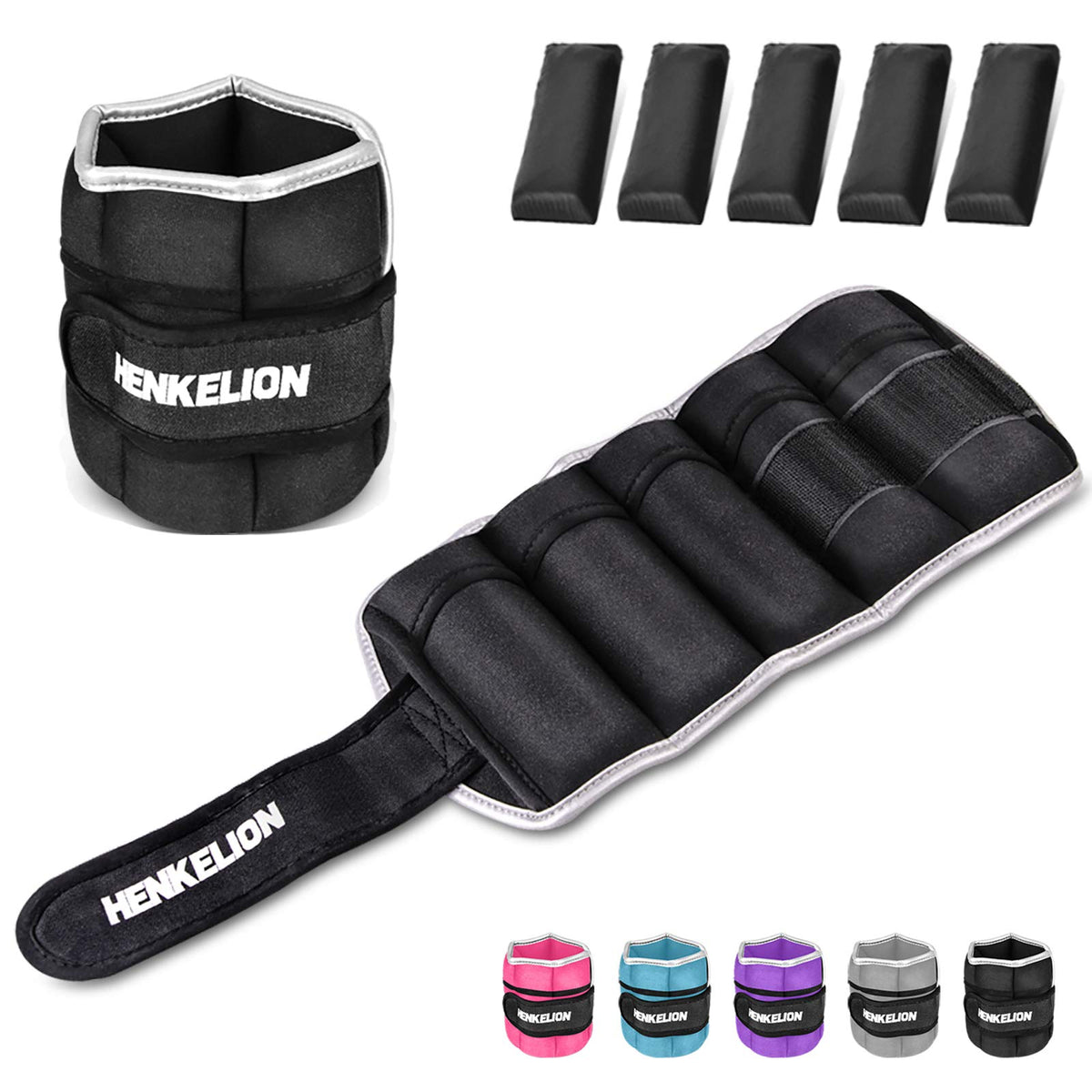 1 Pair Adjustable Ankle Weights Set D568