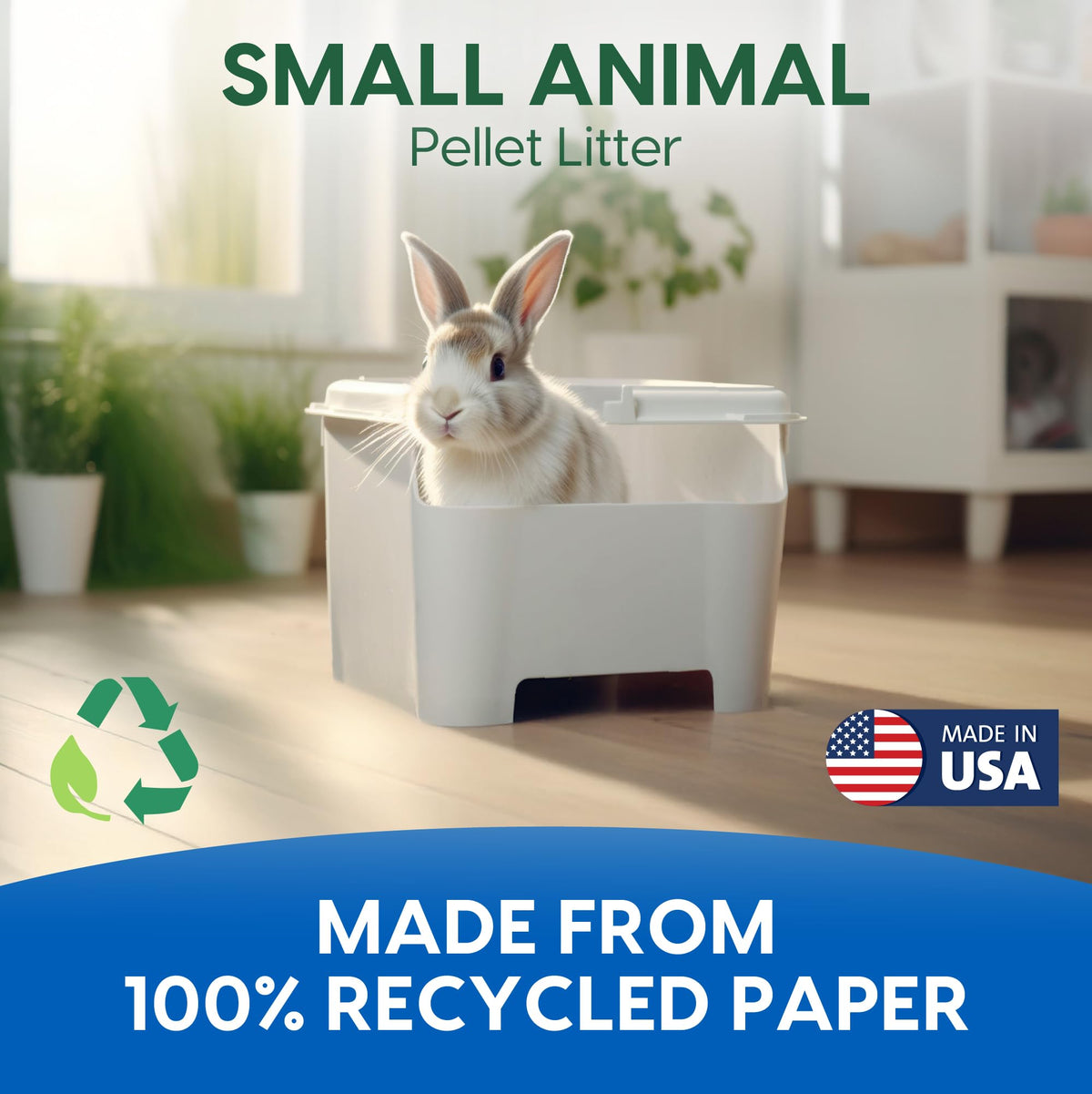 Recycled Paper Small Animal Litter Bedding, 10 Liters P45444