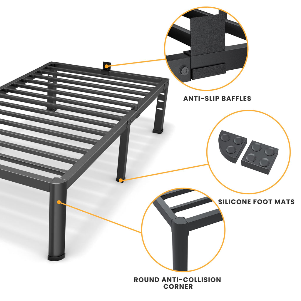 14 Inch Twin Metal Bed Frame O267