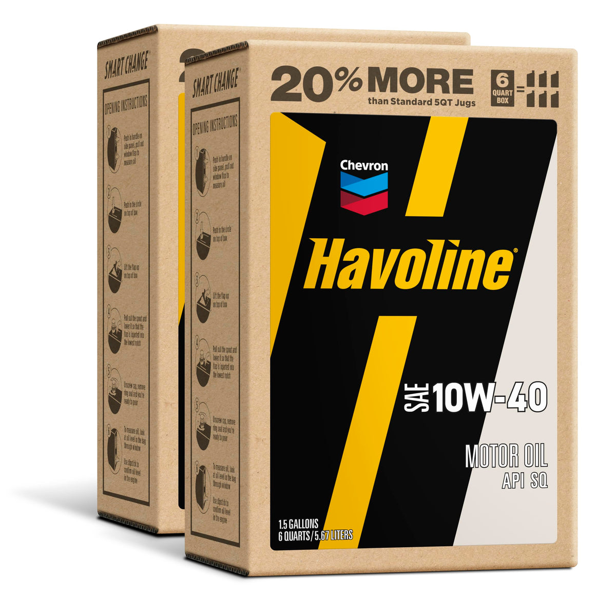 10W-40 Motor Oil 6 Quarts Pack of 2 C6831