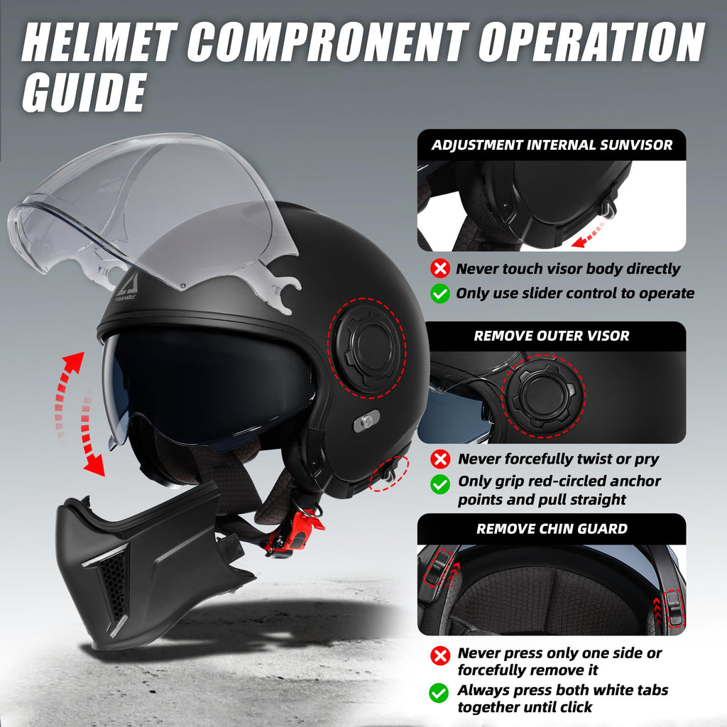 Full Face Motorcycle Helmet DOT Approved X669823
