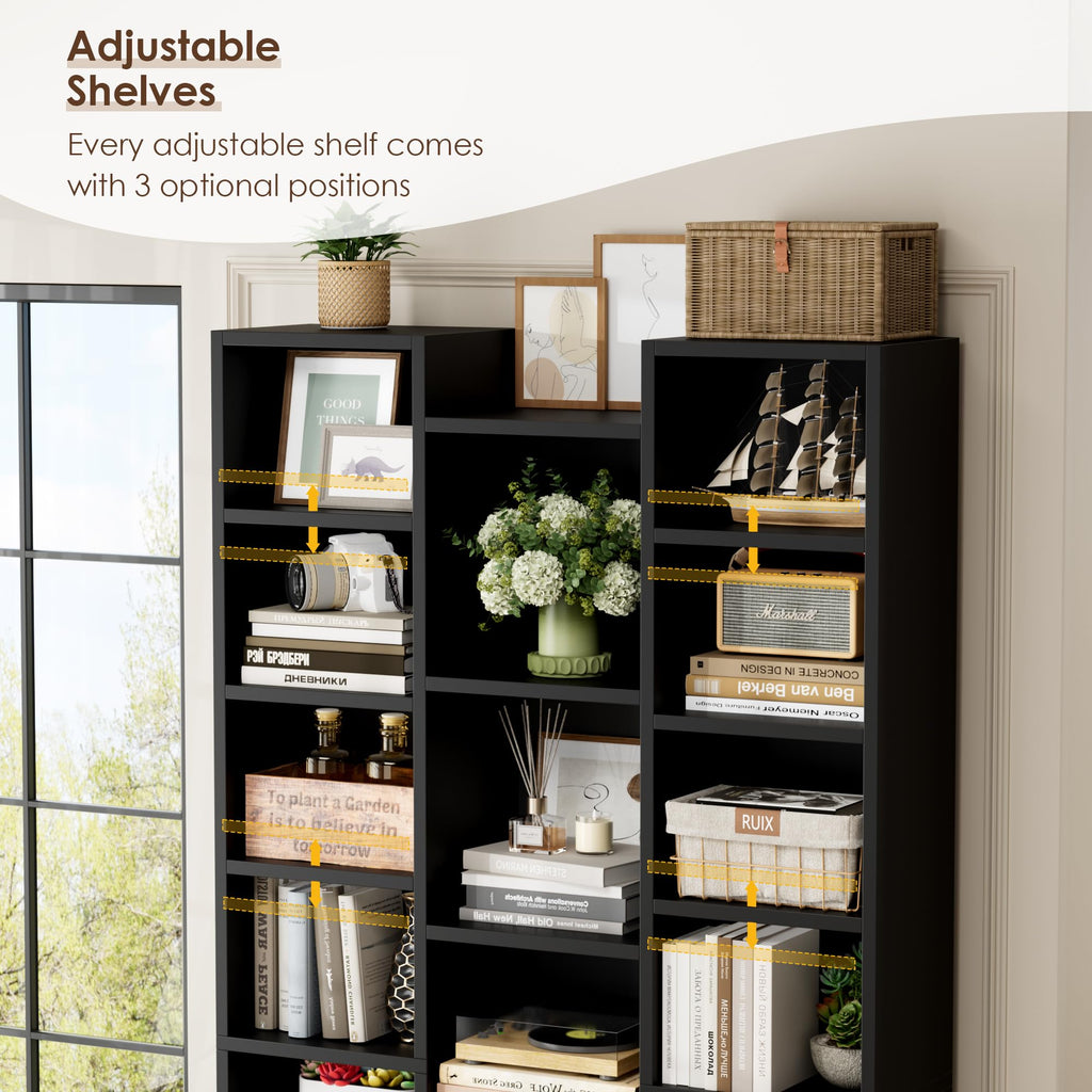 71'' H Black 21 Cube Bookshelf X29744