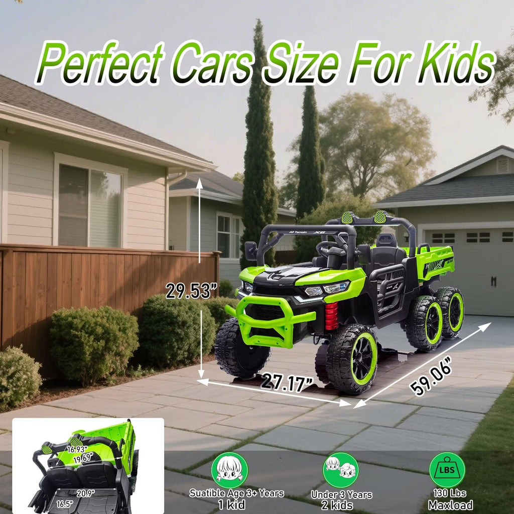 24V 2 Seater Ride On Dump Truck with Dump Bed D289853