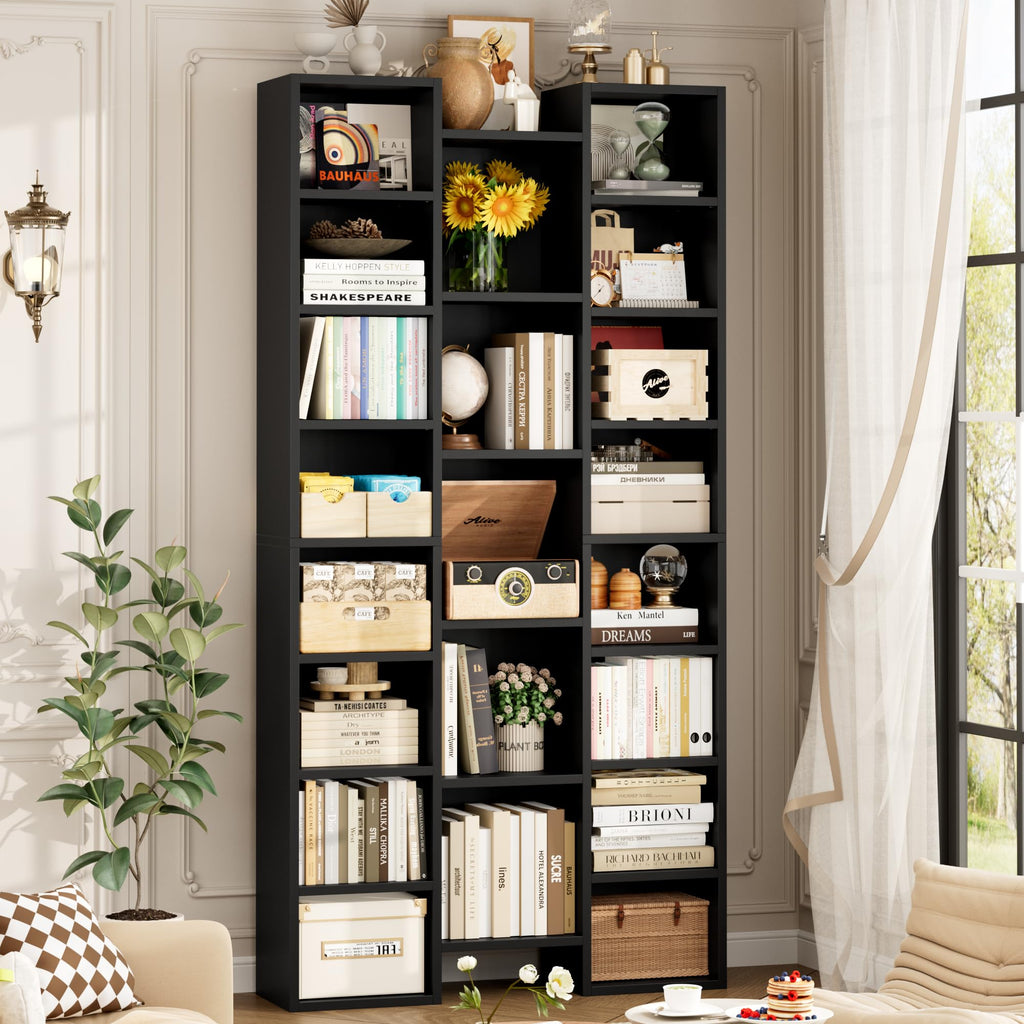 71'' H Black 21 Cube Bookshelf X29744