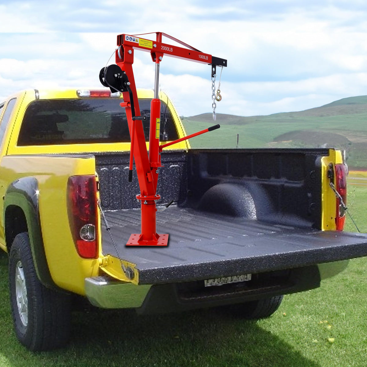 2000 lbs Hydraulic Truck Bed Jib Crane R979