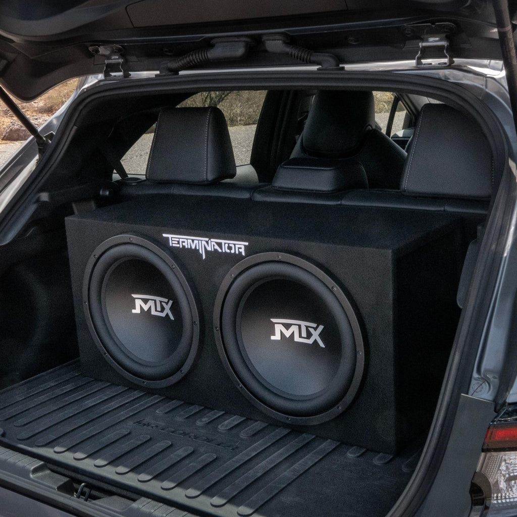 Dual 12" Subwoofers Loaded Enclosure Q9894