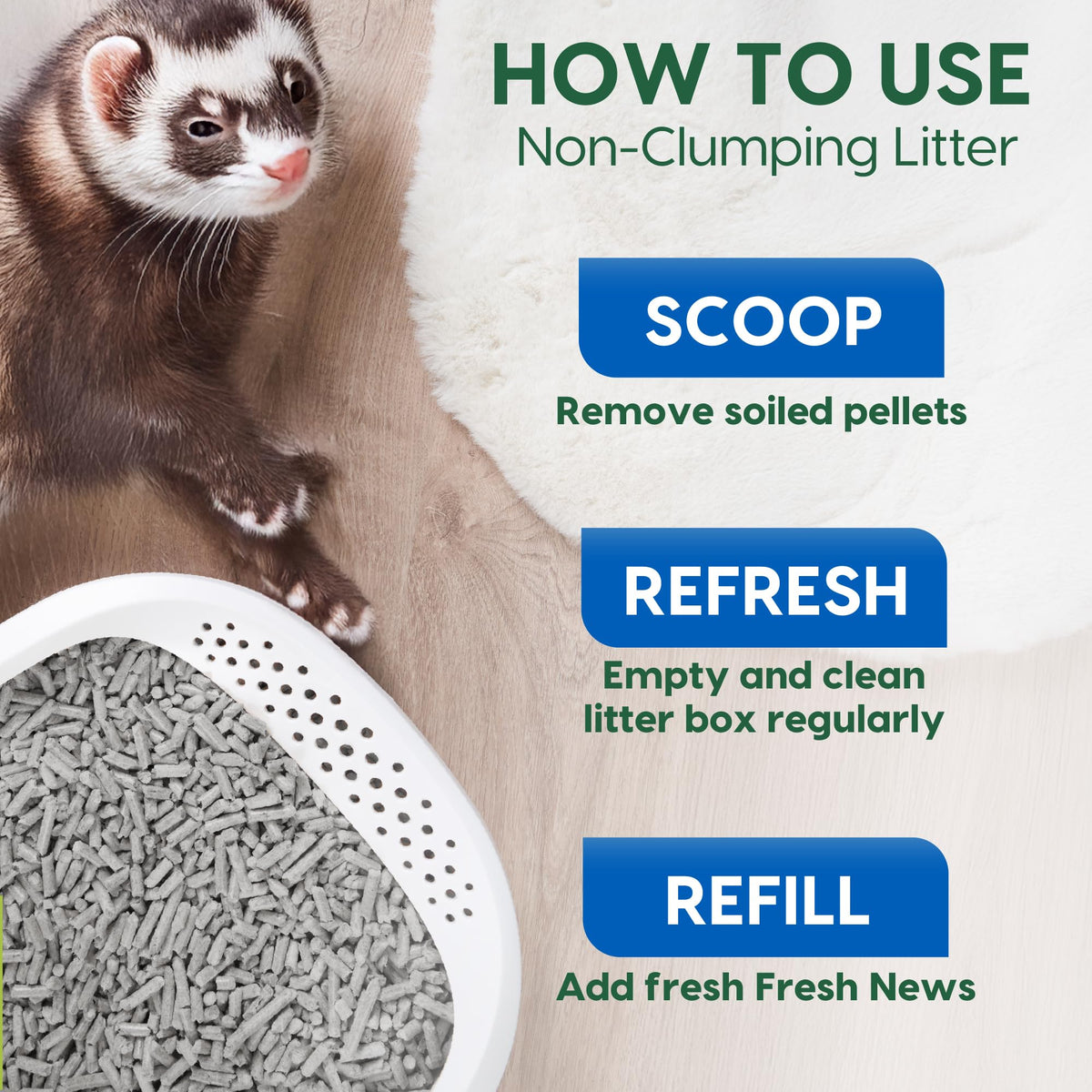 Recycled Paper Small Animal Litter Bedding, 10 Liters P45444