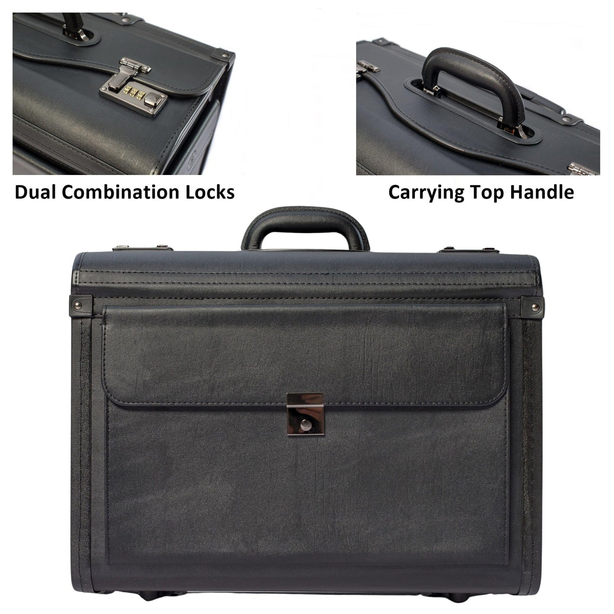 Wheeled Briefcase Rolling Case G3863