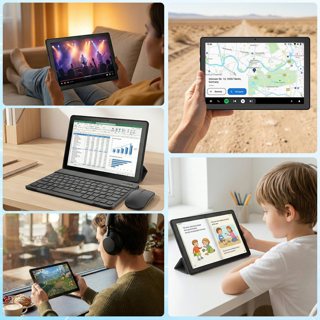 Android Tablet with Keyboard Mouse Stylus Case I435600