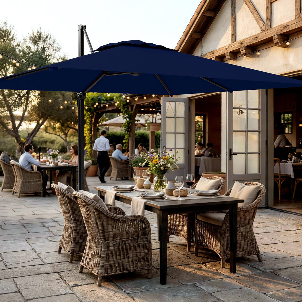 10 X 13 FT Cantilever Umbrella with 360-Degree Rotation Z4648