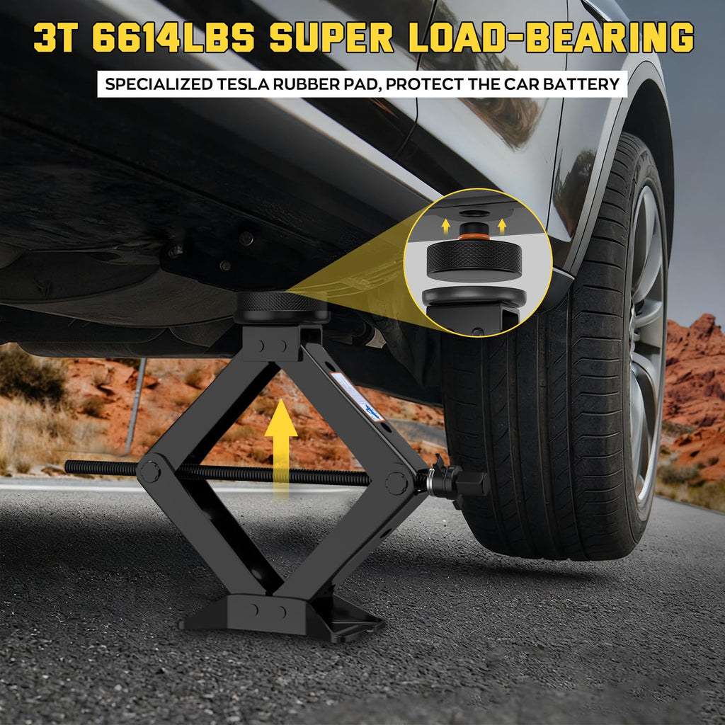3 Ton Scissor Jack with Lug Wrench U33236