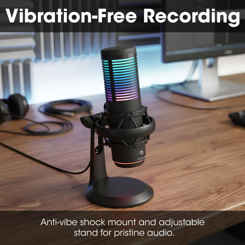 RGB USB Gaming Microphone with Shock Mount D818