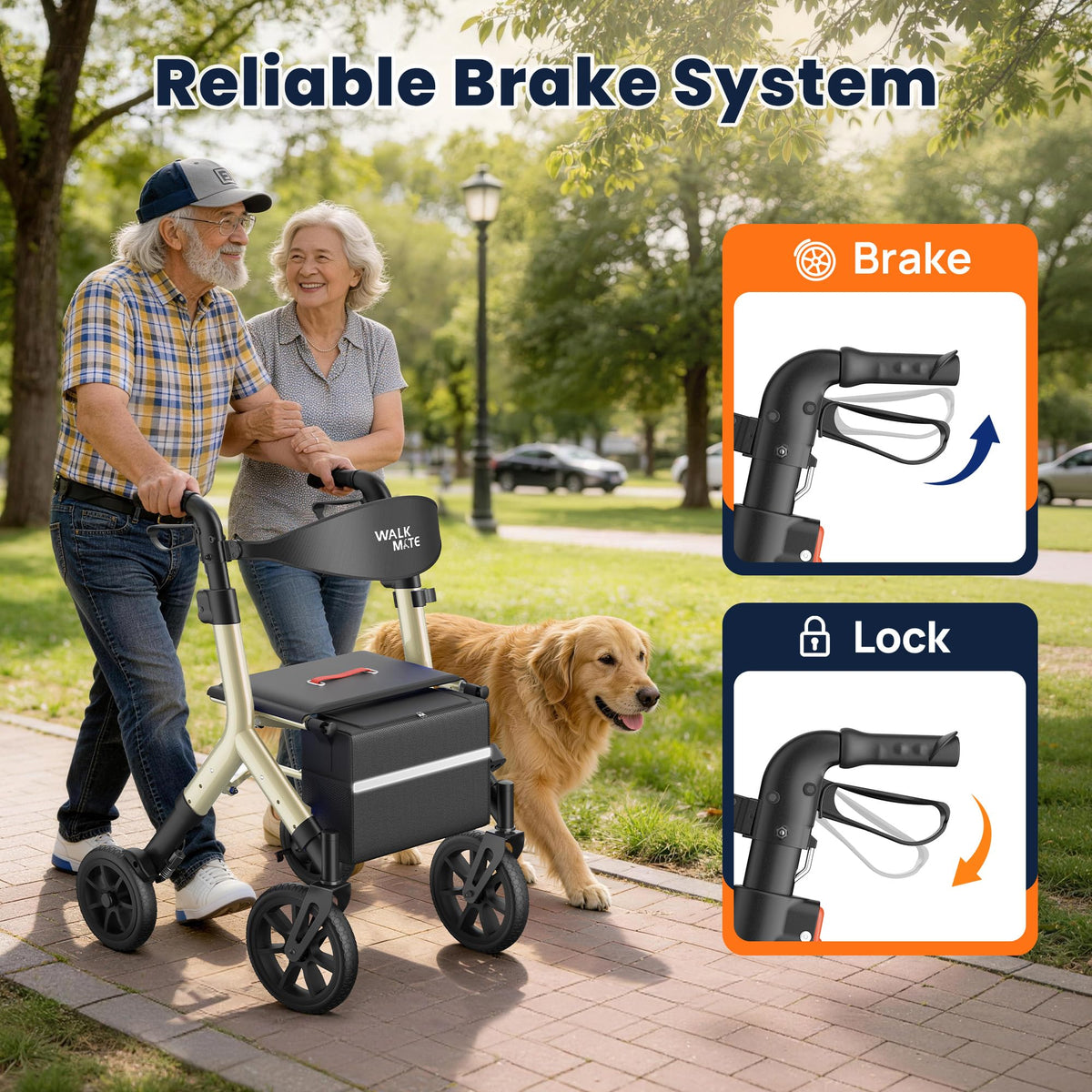 Rollator Walker with Seat V101779