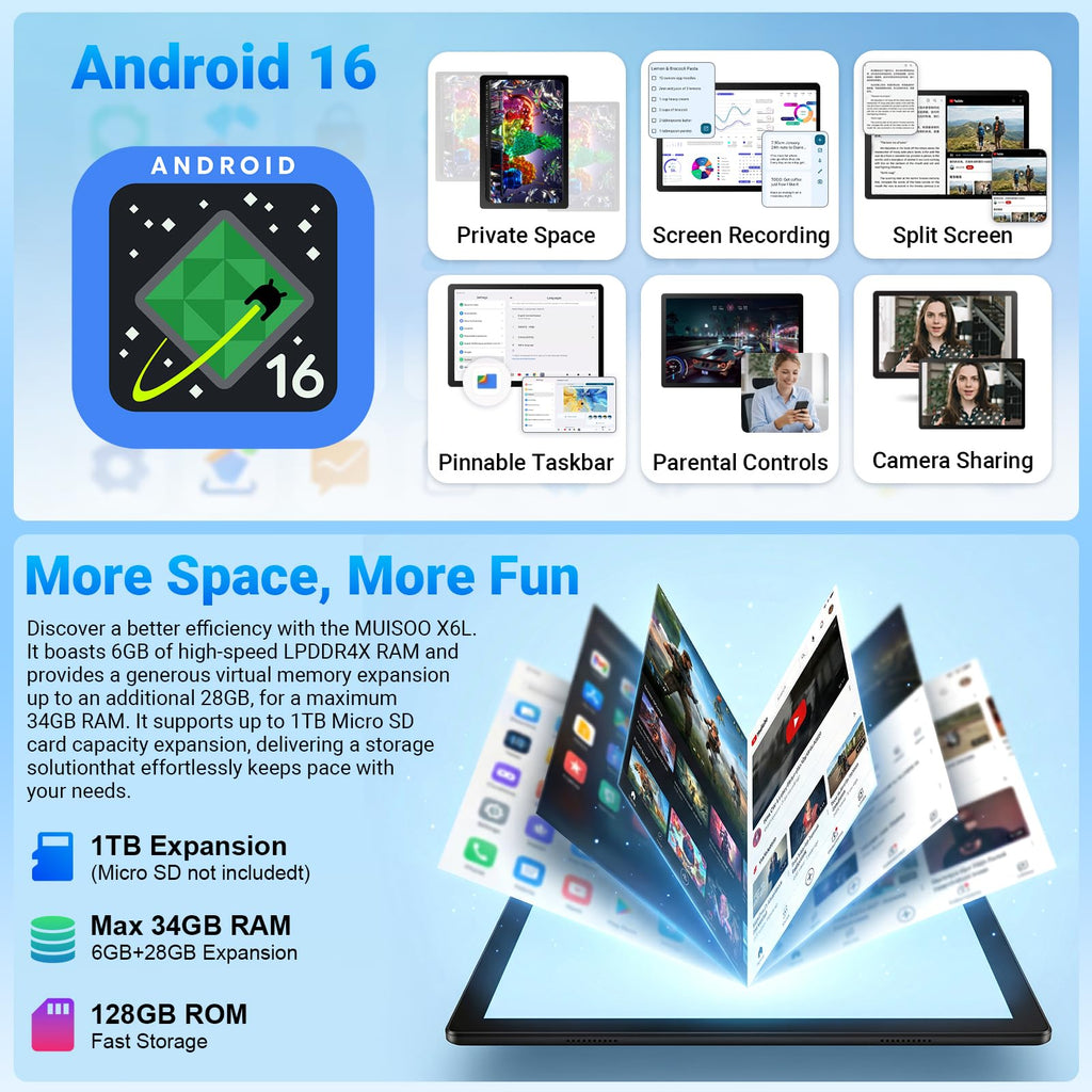 Android Tablet with Keyboard Mouse Stylus Case I435600