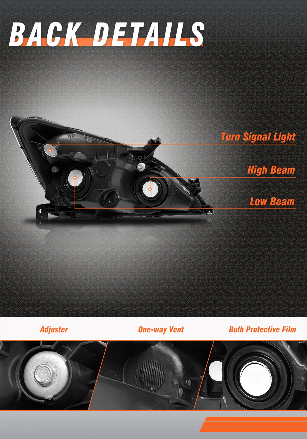 2003-2007 Honda Accord Headlights V386341